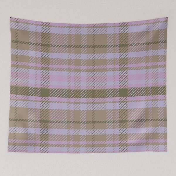 Item preview, Plaid pink brown designed and sold by ChantalDesign.