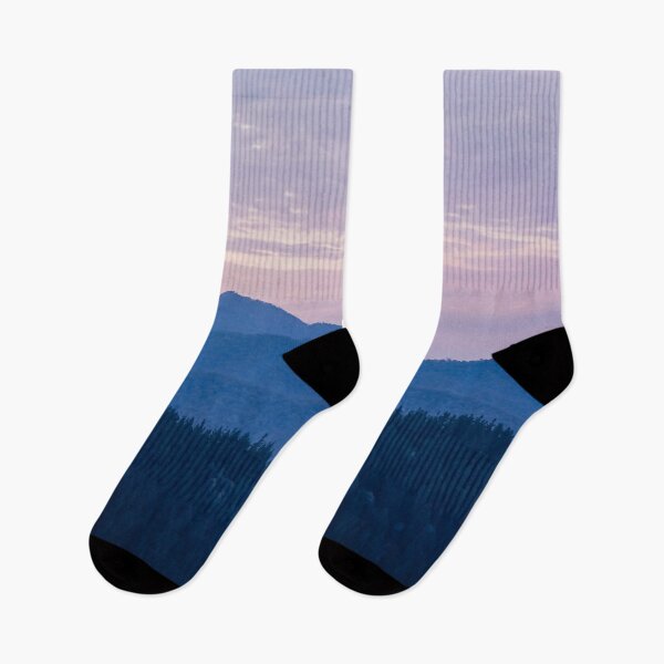 Item preview, /// Layers of wild /// Dusk view of mountain range in a pink purple haze, Victoria, Australia designed and sold by Est-Image-Co.