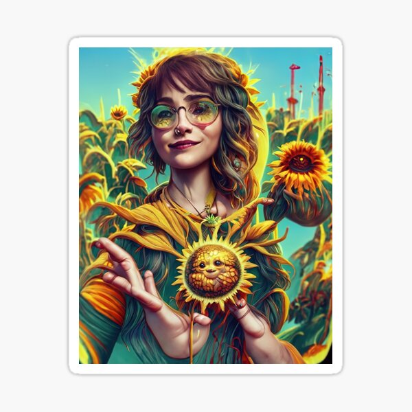Item preview, Chica girasol # 1 designed and sold by Machine Delusions.