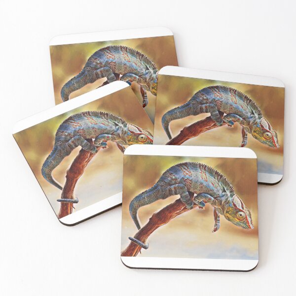 Item preview, Wild Chameleon Gecko Print Portrait designed and sold by TheWildFlix.