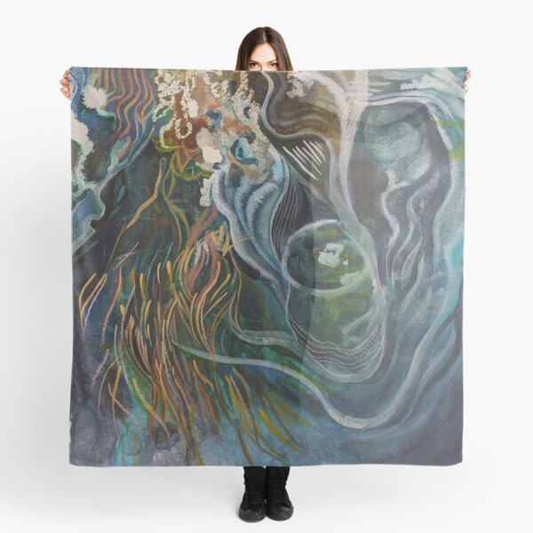 Overhead view of running water Scarf