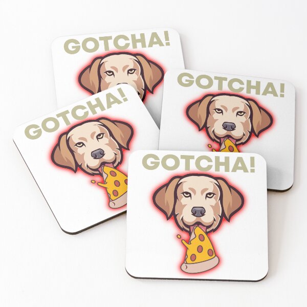 Item preview, Dog Eating a Pizza designed and sold by MrJArts.