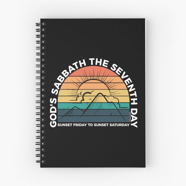 Item preview, God’s Sabbath The Seventh Day - Sunset Friday To Sunset Saturday - Sunset - White Text -  Adventist Christian designed and sold by DPattonPD.