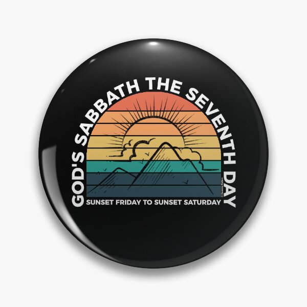 Item preview, God’s Sabbath The Seventh Day - Sunset Friday To Sunset Saturday - Sunset - White Text -  Adventist Christian designed and sold by DPattonPD.