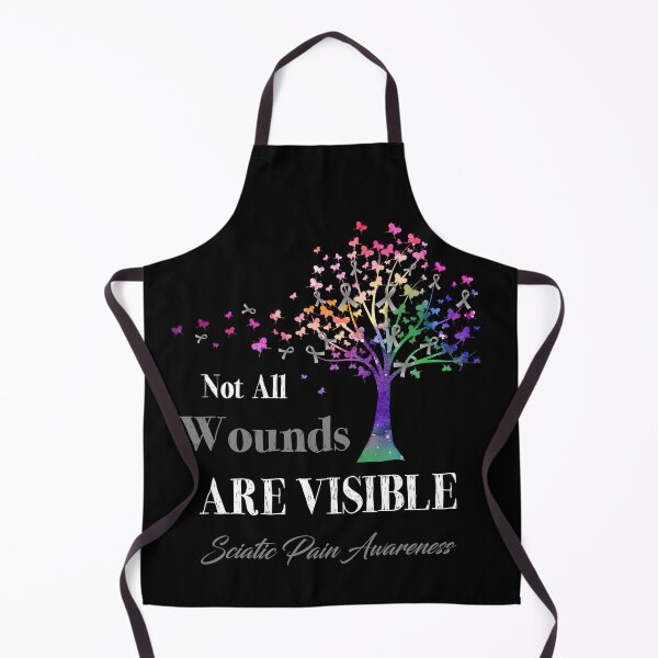 Item preview, Not All Wounds Are Visible Sciatic Pain Awareness designed and sold by Hatjar.