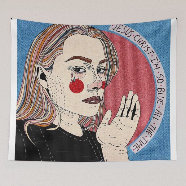 Item preview, #phoebe bridgers jesus christ i'm so blue all the time designed and sold by heatherjel.