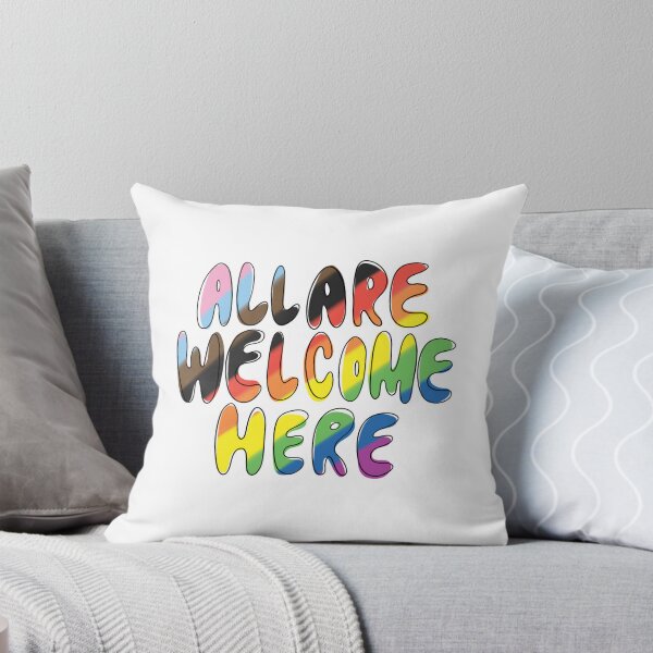 Item preview, All Are Welcome Here (Pride) designed and sold by mayaannart.