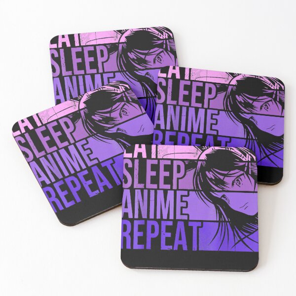 Item preview, Anime Lovers Sleep Eat Girls Repea designed and sold by MckoonNavaiah.