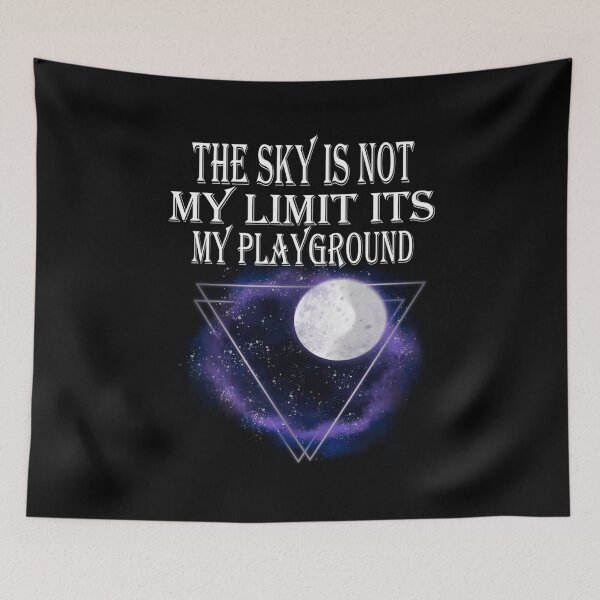 Item preview, Funny The Sky Is Not My Limit Its My Playground Tri-blend  designed and sold by HomeSweetUnique.