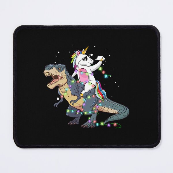 Item preview, Unicorn Riding Dinosaur T rex Christmas Light Unicorns Xmas designed and sold by ErikHood77660.