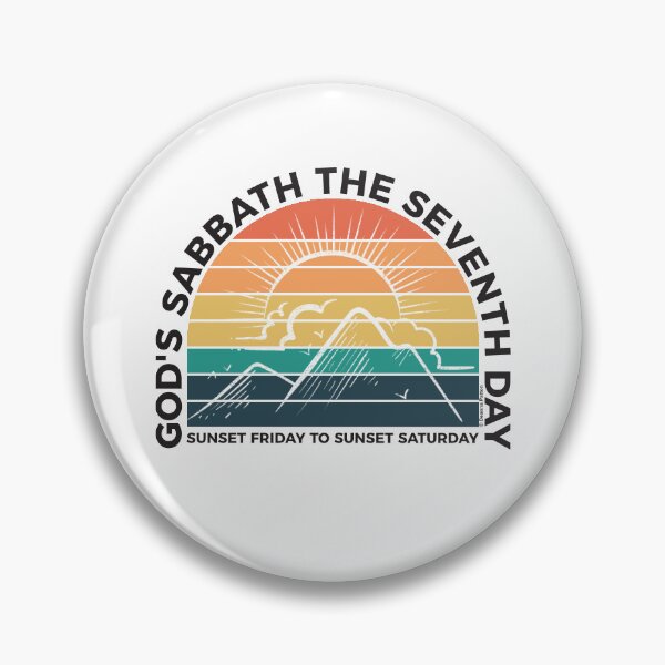 Item preview, God’s Sabbath The Seventh Day - Sunset Friday To Sunset Saturday - Sunset - Black Text -  Adventist Christian designed and sold by DPattonPD.