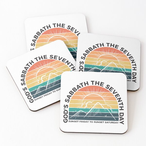 Item preview, God’s Sabbath The Seventh Day - Sunset Friday To Sunset Saturday - Sunset - Black Text -  Adventist Christian designed and sold by DPattonPD.