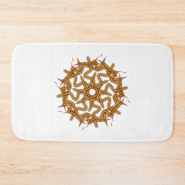 Item preview, Gold octagonal star, abstract art designed and sold by Meo Design.
