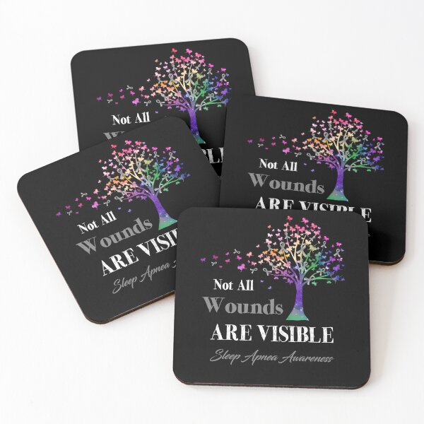 Item preview, Not All Wounds Are Visible Sleep Apnea Awareness designed and sold by Hatjar.