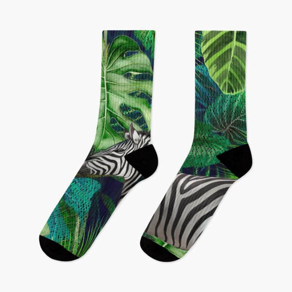 Item preview, Zebra Botanical Abstract Pattern  designed and sold by MarcSabuncu.