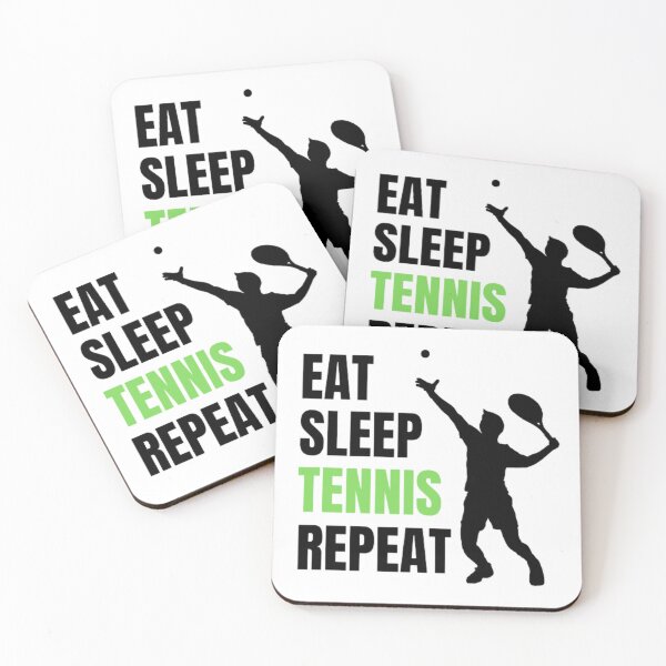 Artikelvorschau, Eat Sleep Tennis Repeat - Black Green Boy 1 entworfen und verkauft von GymWearDepot.