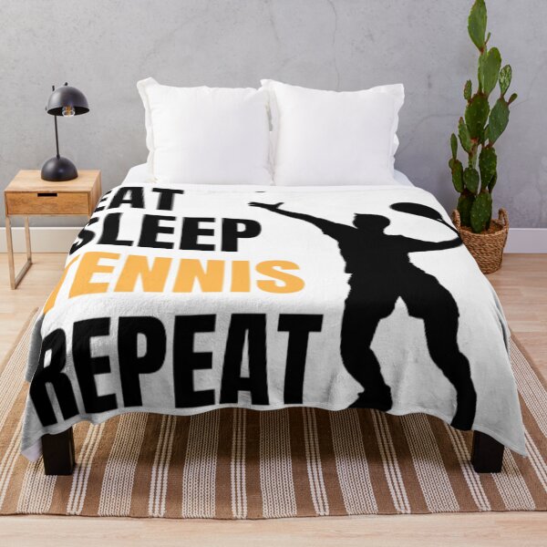 Artikelvorschau, Eat Sleep Tennis Repeat - Schwarzer Gelber Junge 1 entworfen und verkauft von GymWearDepot.