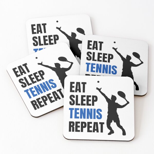 Artikelvorschau, Eat Sleep Tennis Repeat - Black Blue Boy 1 entworfen und verkauft von GymWearDepot.