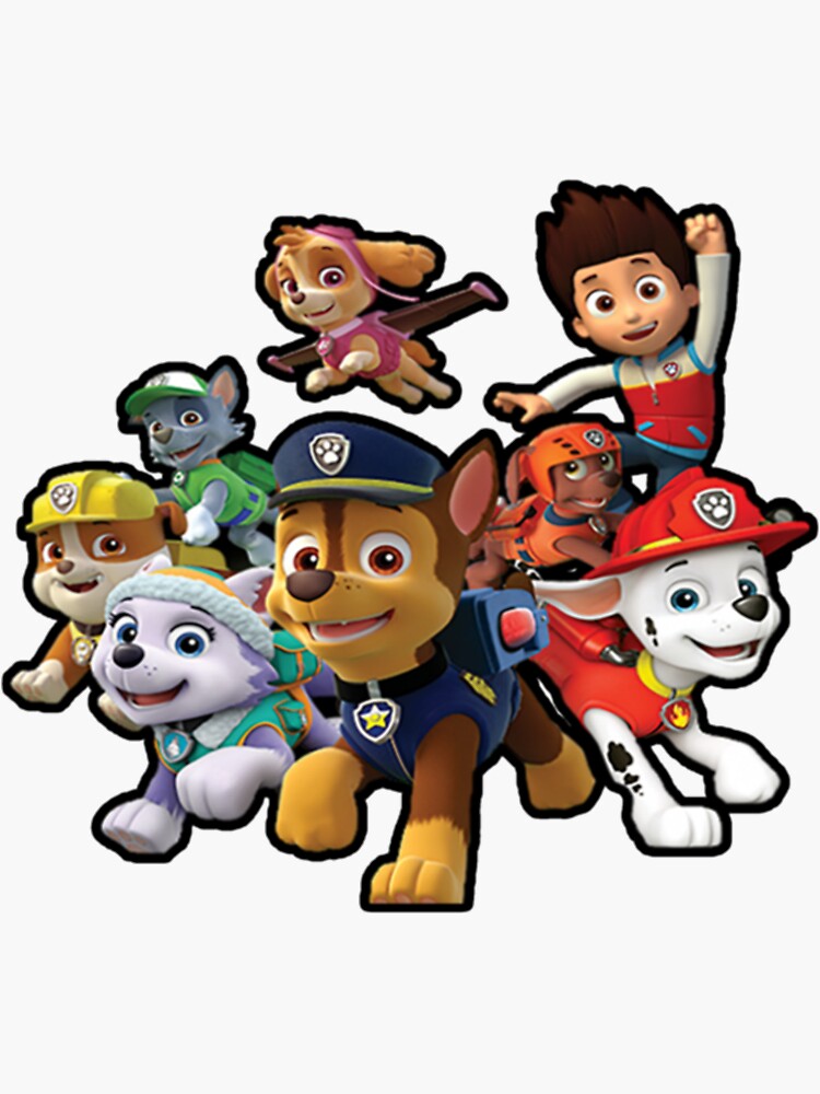 Paw Patrol Characters  Sticker for Sale by SouthBosa