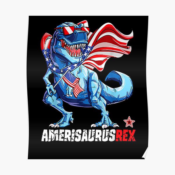 4th Of July For Dinosaurs Lovers Tropical Shirt, Dinosaurs Funny