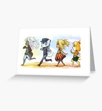 Off To Find Trouble Greeting Card