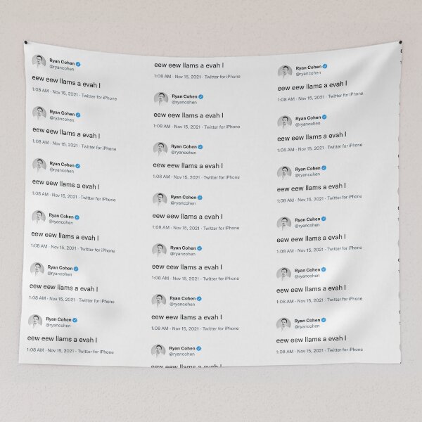 Item preview, eew eew llams a evah I -- Ryan Cohen tweet designed and sold by Zero-Moon.