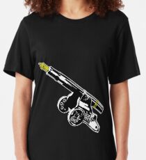 The Pen is mightier than the Sword - Round 2 (Cannon vs Canon) Slim Fit T-Shirt