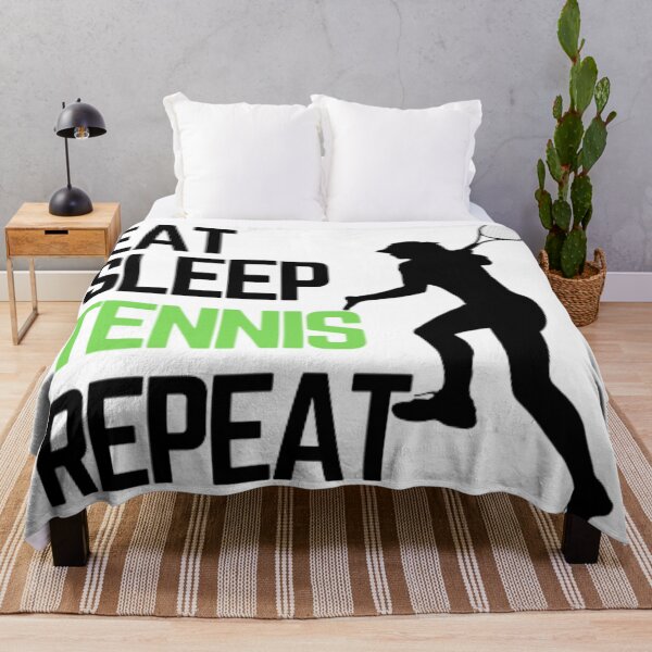 Artikelvorschau, Eat Sleep Tennis Repeat - Black Green Girl 4 entworfen und verkauft von GymWearDepot.