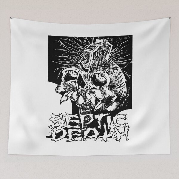Item preview, Pushead Septic Death Alt 2 black and white designed and sold by JasonLindblom.