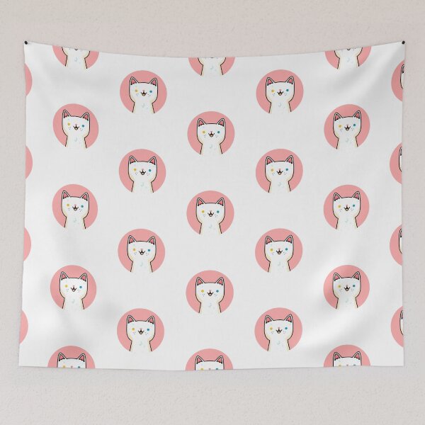 Item preview, Kawaii White Cat designed and sold by kawaiilife.
