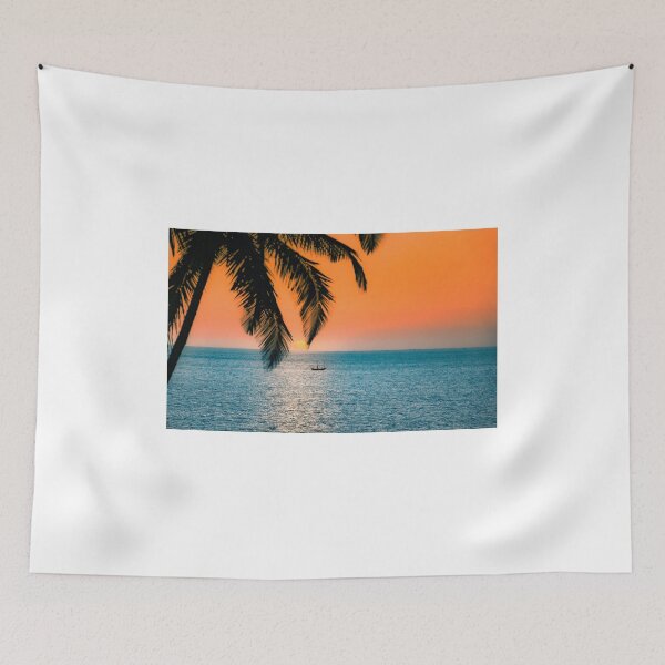 Item preview, Tropical Ocean Sunset Palm Trees designed and sold by newburyboutique.