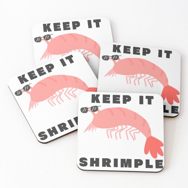 Item preview, keep it shrimple designed and sold by C4ptainRavioli.