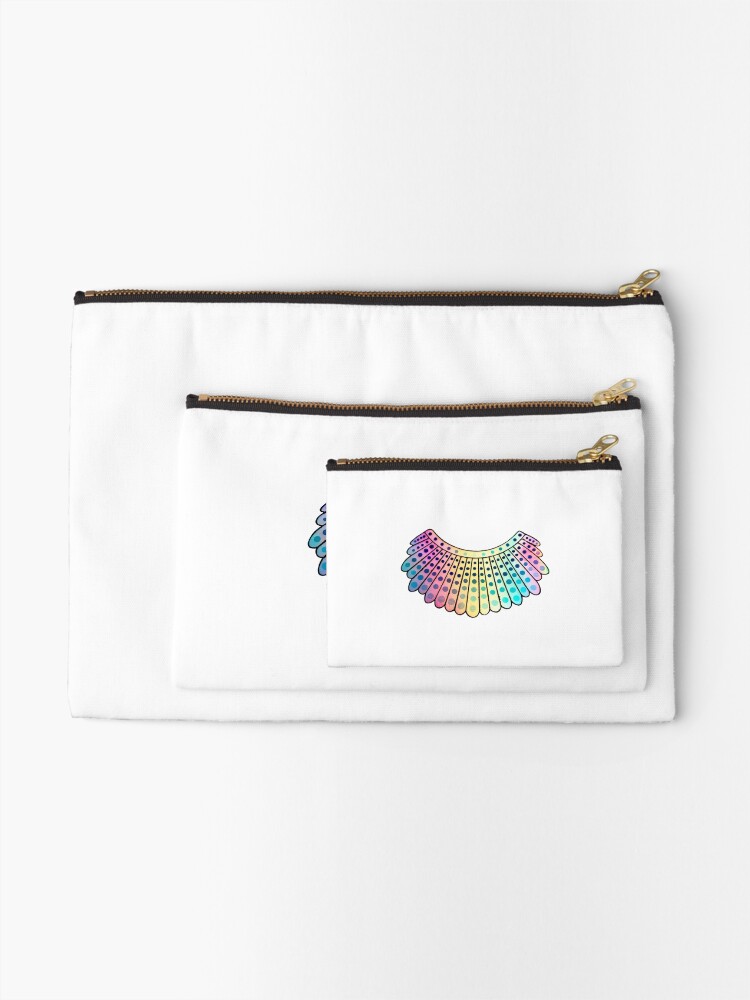 Thumbnail 2 of 4, Zipper Pouch, Notorious RBG Dissent Color designed and sold by RolandoBorer.