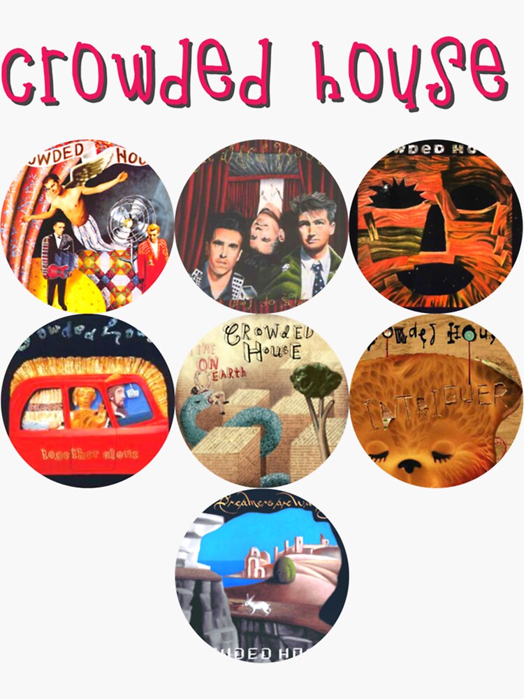 "Crowded House t shirt Crowded House Tee and " Sticker for Sale by
