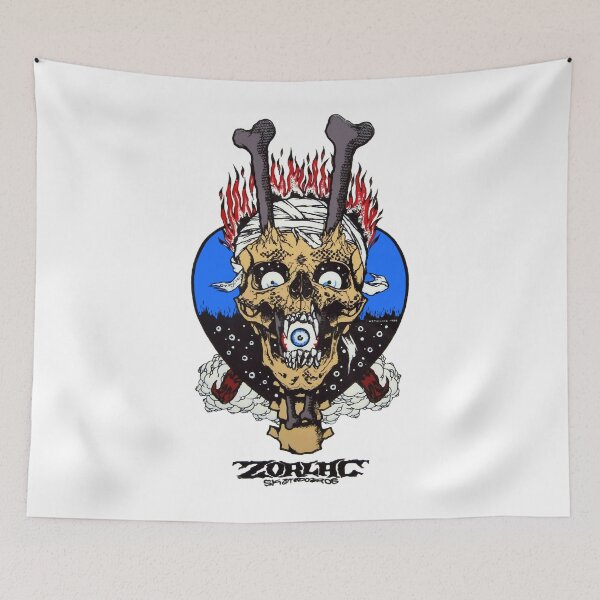 Item preview, Pushead Zorlac Chopstix Skull  designed and sold by JasonLindblom.