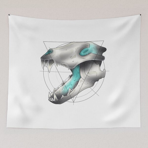Item preview, Neotraditional Wolf Skull designed and sold by N E T H A R T I C.