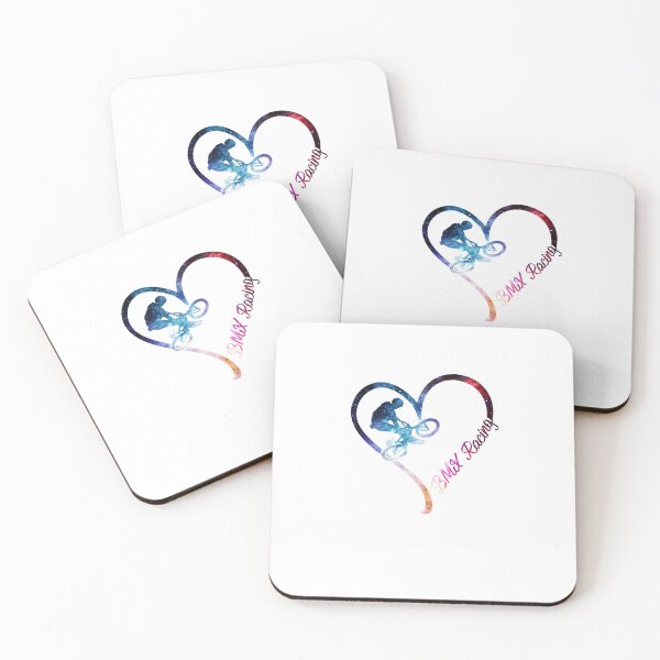Item preview, Galaxy BMX Racing Heart designed and sold by HayleyAnn79.