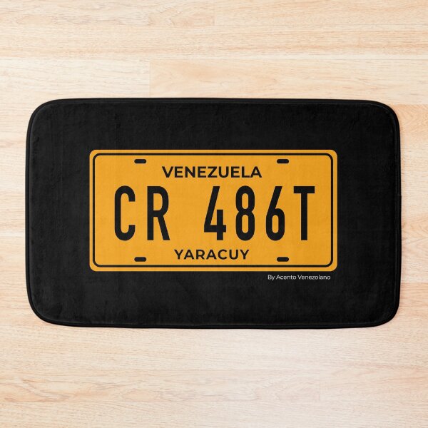 Item preview, Venezuelan Car Plates Yellow Background designed and sold by acentovzlano.