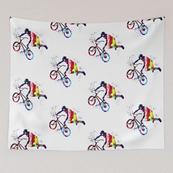 Aperçu de l'œuvre Drapeau américain aquarelle Bmx créée et vendue par HayleyAnn79.