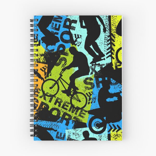 Artikelvorschau, Schmutz-buntes Skate-Muster des Motorrad-BMX entworfen und verkauft von HayleyAnn79.