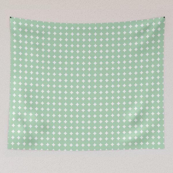 Item preview, Mint Green Circles And Diamonds designed and sold by burbankdesigns.