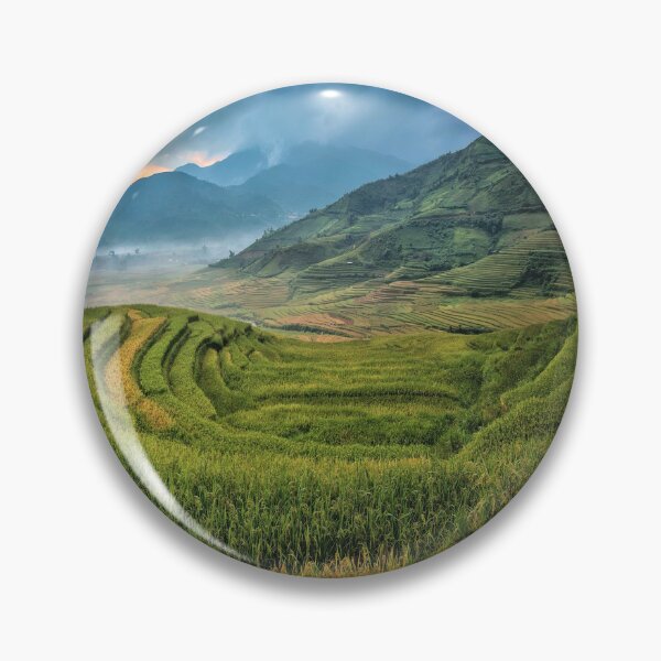 Item preview, Beautiful Rice Field Photography - Cloudy Sky designed and sold by Tjokko-chan.