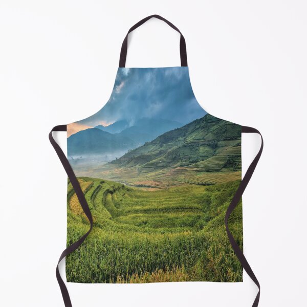 Item preview, Beautiful Rice Field Photography - Cloudy Sky designed and sold by Tjokko-chan.