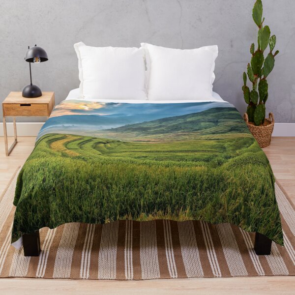Item preview, Beautiful Rice Field Photography - Cloudy Sky designed and sold by Tjokko-chan.