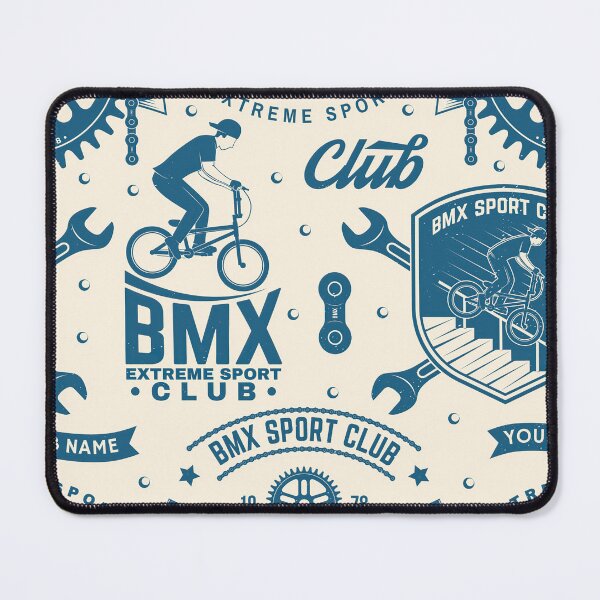 Artikelvorschau, Vintage BMX Club Abzeichen Muster entworfen und verkauft von HayleyAnn79.