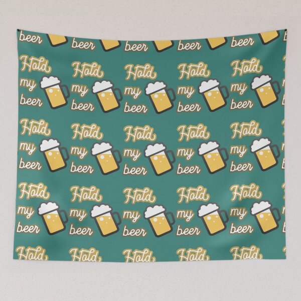 Item preview, hold my beer with mug   designed and sold by BrokeHumor.