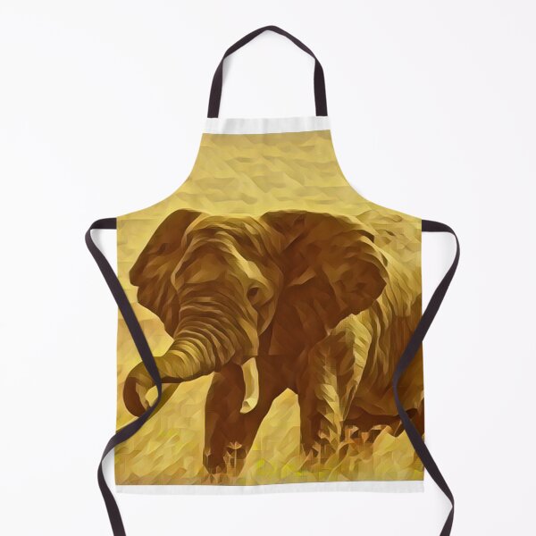 Item preview, Gold African Safari Majestic Elephant Animal Wildlife Print designed and sold by TheWildFlix.