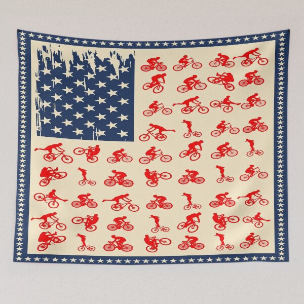 Aperçu de l'œuvre DRAPEAU AMÉRICAIN BMX 02 créée et vendue par HayleyAnn79.