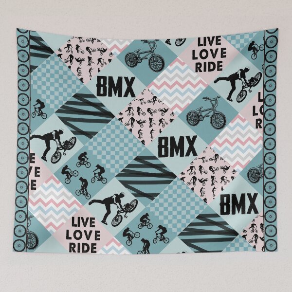 Aperçu de l'œuvre MOTIF CROIX BMX créée et vendue par HayleyAnn79.