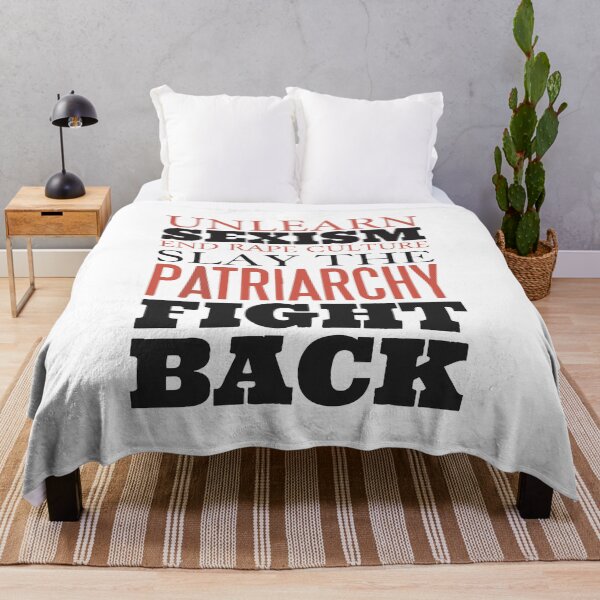 Item preview, Unlearn Sexisme end rape culture, Slay the Patriarchy fight back designed and sold by mbensdesign.